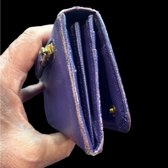 Prada Purple Long Wallet With COA - Picture 14 of 16